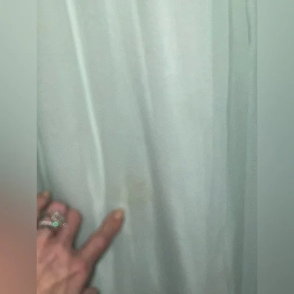 1960’s Mint Green Chiffon Peignoir Set | Lace Nylon Nightgown & Robe |Sears - Picture 2 of 11